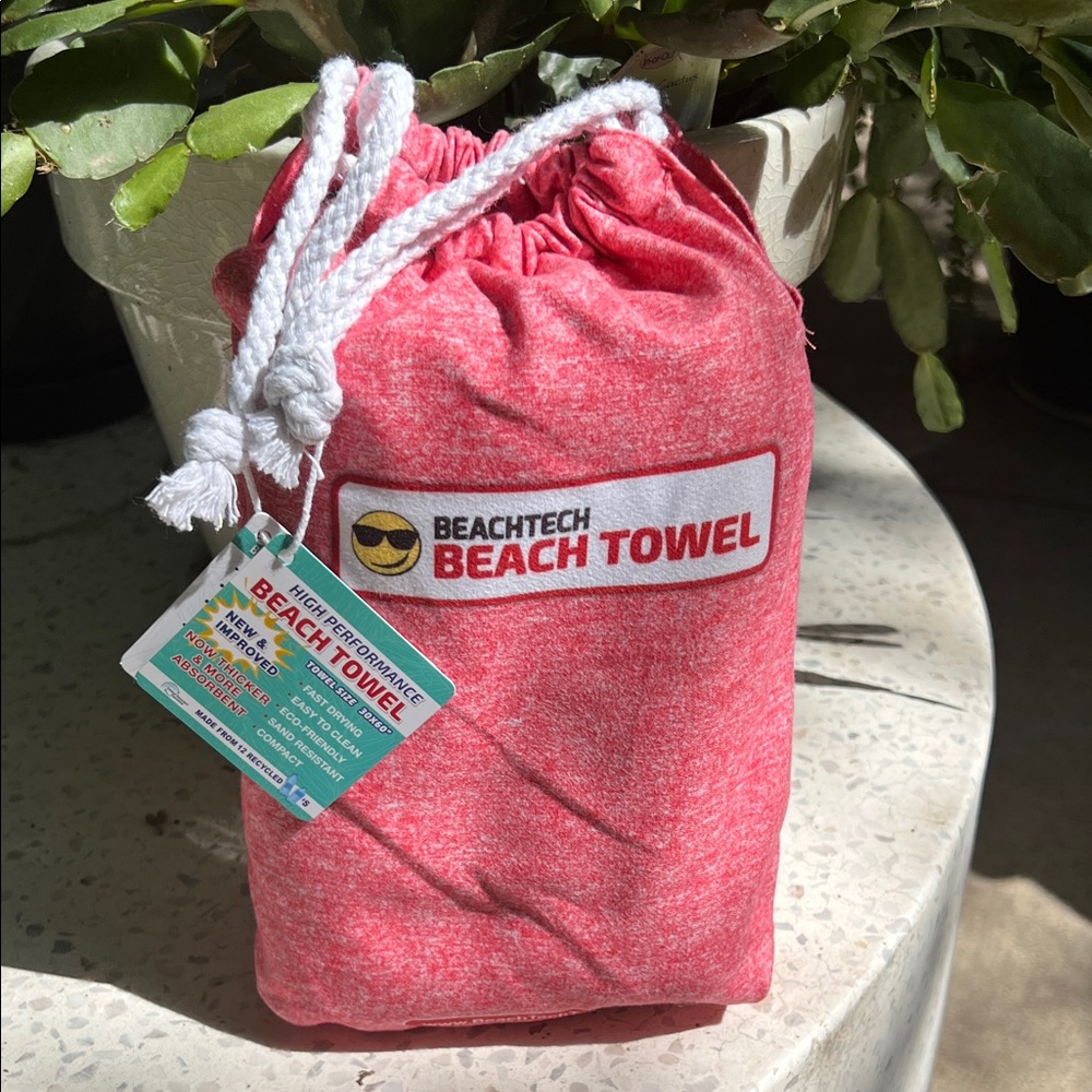 BeachTech Red Beach Towel